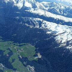 Flugwegposition um 12:34:20: Aufgenommen in der Nähe von Sterzing, Autonome Provinz Bozen - Südtirol, Italien in 3173 Meter